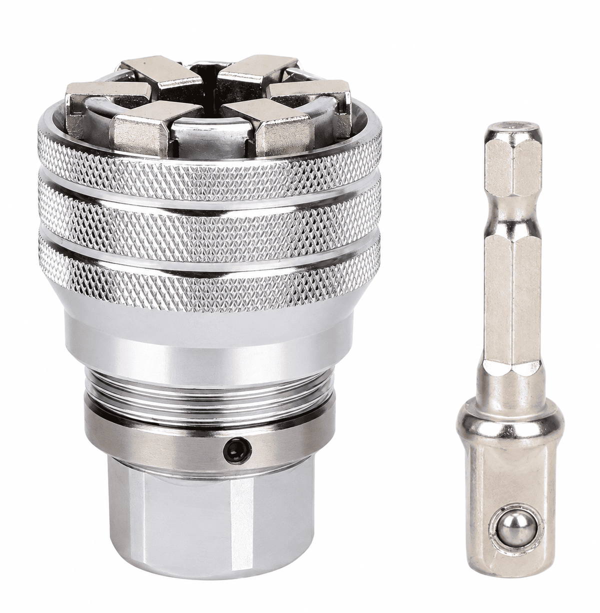 Kit com 2 Chave Multifuncional Ajustável – 10 a 19mm com Adaptador Universal