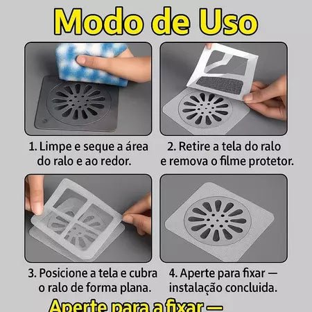 Adesivos Protetores de Ralo Tela Descartável Anti Entupimento e Anti Insetos Para Casa Pratico - Entrega Grátis - AvexaAdesivos Protetores de Ralo Tela Descartável Anti Entupimento e Anti Insetos Para Casa Pratico - Entrega GrátisAvexa