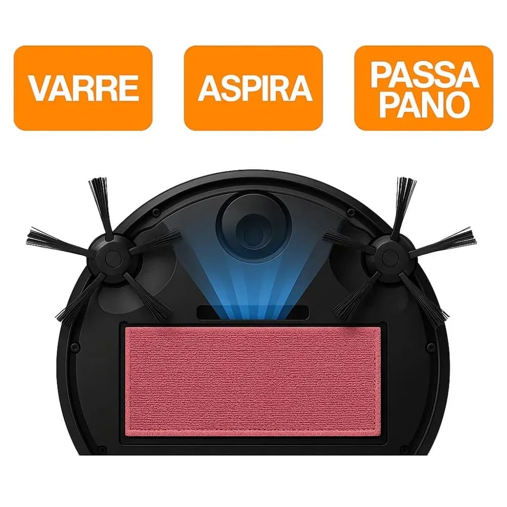 Aspirador de Pó Para Casa Robô Inteligente Com Sensores Anti- queda - AvexaAspirador de Pó Para Casa Robô Inteligente Com Sensores Anti- quedaRobô Aspirador de Pó AspiraXAvexa
