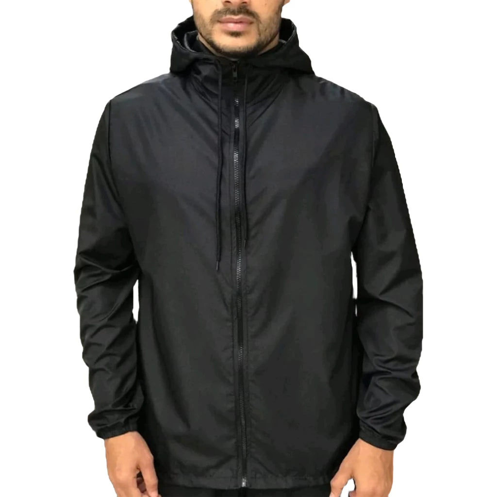 Kit com 2 Jaquetas Corta-Vento Ultra Leve com Capuz - Unissex, Outono/Inverno