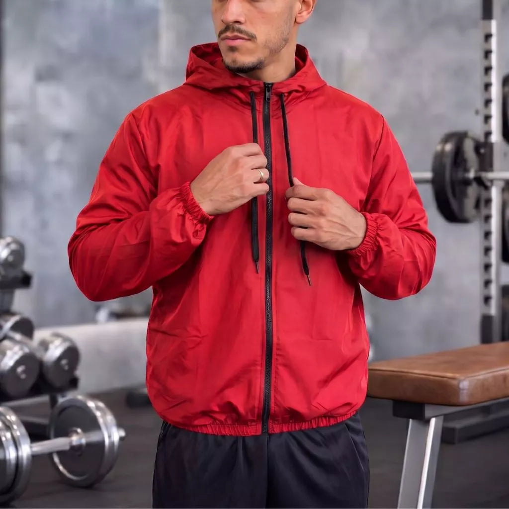 Kit com 2 Jaquetas Corta-Vento Ultra Leve com Capuz - Unissex, Outono/Inverno
