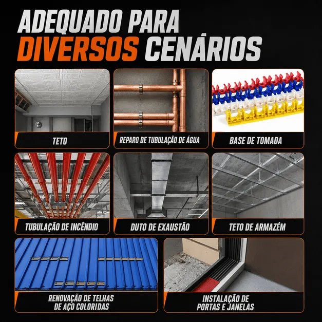 BrutoFix™ Pistola de Fixação Automática Kit Completo com Maleta + 100 Pregos para Concreto e Aço - AvexaBrutoFix™ Pistola de Fixação Automática Kit Completo com Maleta + 100 Pregos para Concreto e AçoAvexa