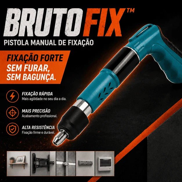 BrutoFix™ Pistola de Fixação Automática Kit Completo com Maleta + 100 Pregos para Concreto e Aço - AvexaBrutoFix™ Pistola de Fixação Automática Kit Completo com Maleta + 100 Pregos para Concreto e AçoAvexa