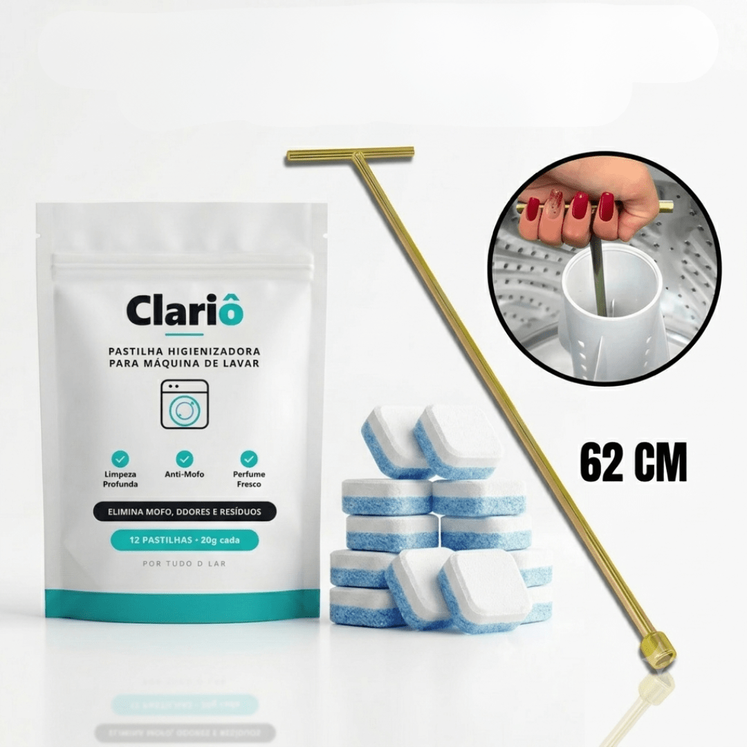 Clariô — a pastilha que higieniza sua máquina de lavar por dentro - AvexaClariô — a pastilha que higieniza sua máquina de lavar por dentroLavanderiaAvexa