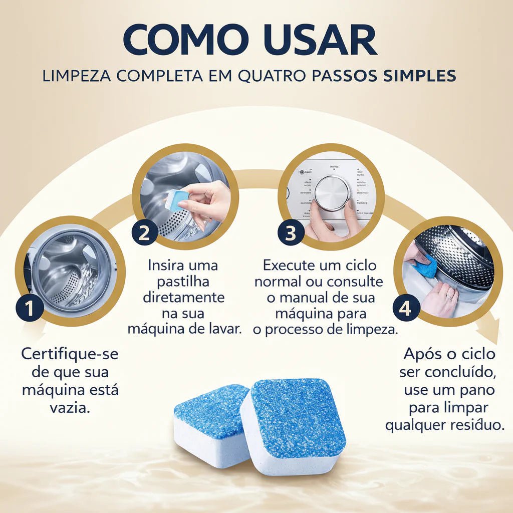 Clariô — a pastilha que higieniza sua máquina de lavar por dentro - AvexaClariô — a pastilha que higieniza sua máquina de lavar por dentroLavanderiaAvexa