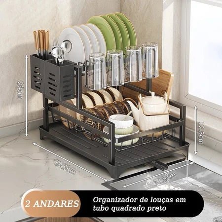 EasyLimp - Escorredor de Louças Em Aço Carbono Anti Ferrugem - Entrega Grátis - AvexaEasyLimp - Escorredor de Louças Em Aço Carbono Anti Ferrugem - Entrega GrátisAvexa