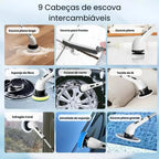 Escova Elétrica de Limpeza 9 em 1 com Cabo Extensor - AvexaEscova Elétrica de Limpeza 9 em 1 com Cabo ExtensorEscova Elétrica de Limpeza 9 em 1 RecarregávelAvexa