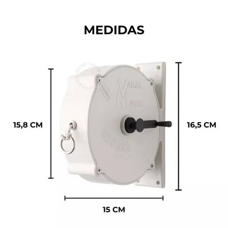 FlexLine - Varal de Parede Super Resistente Com 30 Metros e Corda Recolhível - Entrega Grátis - AvexaFlexLine - Varal de Parede Super Resistente Com 30 Metros e Corda Recolhível - Entrega GrátisAvexa