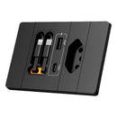 Kit 3 Tomada Inteligente Plugmax — tomada, USB, USB-C e 2 cabos retráteis numa peça só - AvexaKit 3 Tomada Inteligente Plugmax — tomada, USB, USB-C e 2 cabos retráteis numa peça sóAvexa
