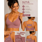 KIT 3 Top Sutiã alça fina Removível Importado Com Bojo Removível Conforto e Estilo - AvexaKIT 3 Top Sutiã alça fina Removível Importado Com Bojo Removível Conforto e EstiloKit 3 Sutiãs Luna Comfort™Avexa