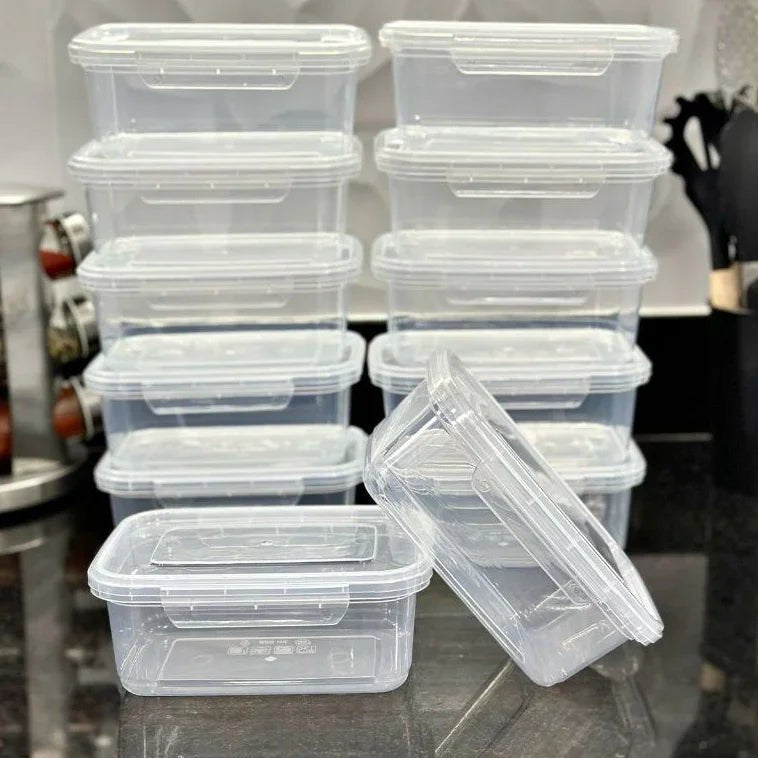 Kit Com 12 Potes 800ml Tampa Com Trava Lavável Microondas Freezer Marmita Fitness Durável BPAFree - AvexaKit Com 12 Potes 800ml Tampa Com Trava Lavável Microondas Freezer Marmita Fitness Durável BPAFreecaixa de marmitas 01Avexa