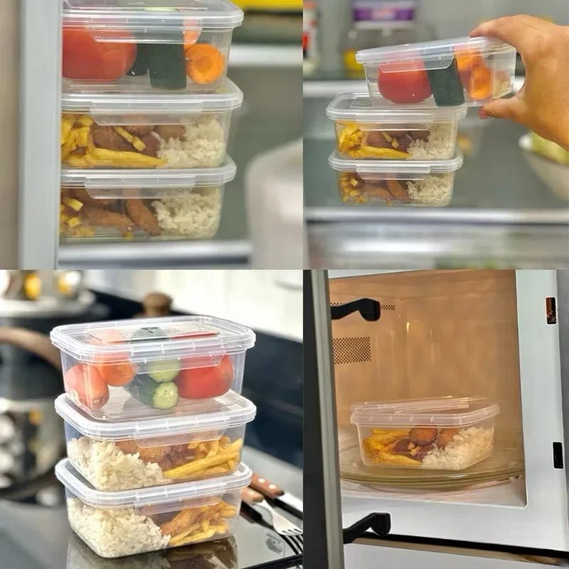 Kit Com 12 Potes 800ml Tampa Com Trava Lavável Microondas Freezer Marmita Fitness Durável BPAFree - AvexaKit Com 12 Potes 800ml Tampa Com Trava Lavável Microondas Freezer Marmita Fitness Durável BPAFreecaixa de marmitas 01Avexa