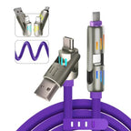 Kit com 2 Cabo 4 em 1 Carregador Universal USB Tipo-C + Lightning Super Rápido - AvexaKit com 2 Cabo 4 em 1 Carregador Universal USB Tipo-C + Lightning Super RápidoAvexa