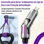 Kit com 2 Cabo 4 em 1 Carregador Universal USB Tipo-C + Lightning Super Rápido - AvexaKit com 2 Cabo 4 em 1 Carregador Universal USB Tipo-C + Lightning Super RápidoAvexa