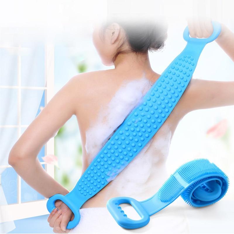 Kit com 2 Escova De Banho Silicone Massageadora Esfoliante Corporal Para Limpeza Esfoliar Costas Corpo - AvexaKit com 2 Escova De Banho Silicone Massageadora Esfoliante Corporal Para Limpeza Esfoliar Costas Corposb 7Avexa