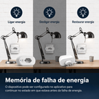 KIT Com 2 SMART PLUG-Adaptador de soquete Wi-Fi Tuya Smart Life App Control Alexa Google Home Adaptador de soquete 16A - AvexaKIT Com 2 SMART PLUG-Adaptador de soquete Wi-Fi Tuya Smart Life App Control Alexa Google Home Adaptador de soquete 16AAvexa