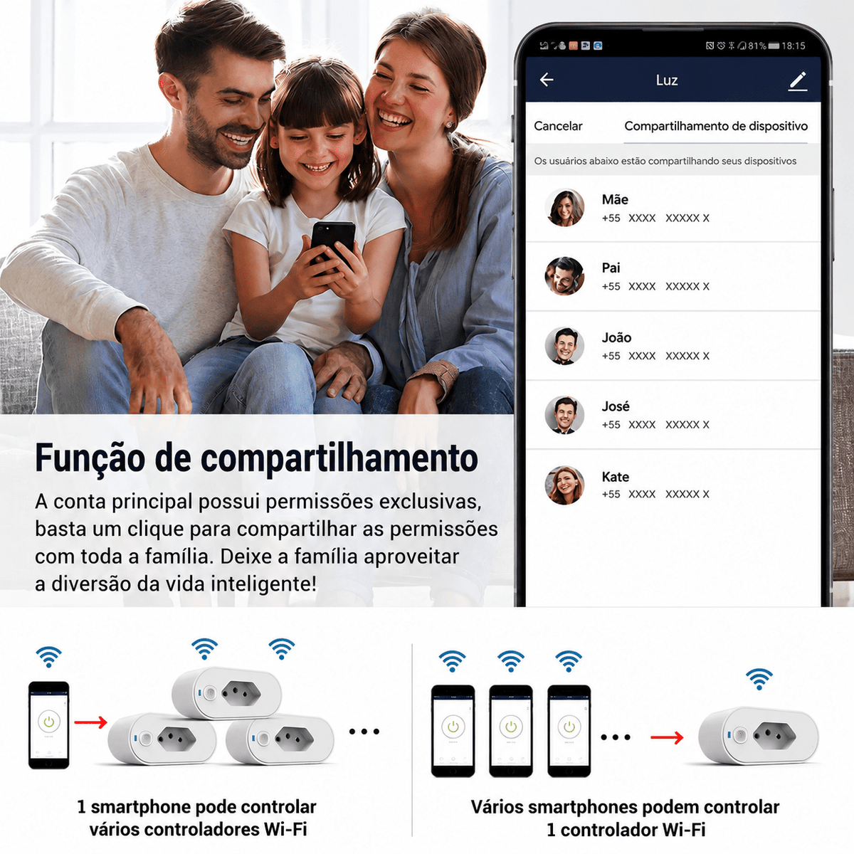 KIT Com 2 SMART PLUG-Adaptador de soquete Wi-Fi Tuya Smart Life App Control Alexa Google Home Adaptador de soquete 16A - AvexaKIT Com 2 SMART PLUG-Adaptador de soquete Wi-Fi Tuya Smart Life App Control Alexa Google Home Adaptador de soquete 16AAvexa