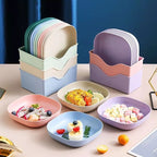 Kit com 30 Pratos Com Base Plásticos Duros Reutilizáveis - AvexaKit com 30 Pratos Com Base Plásticos Duros ReutilizáveisAvexa