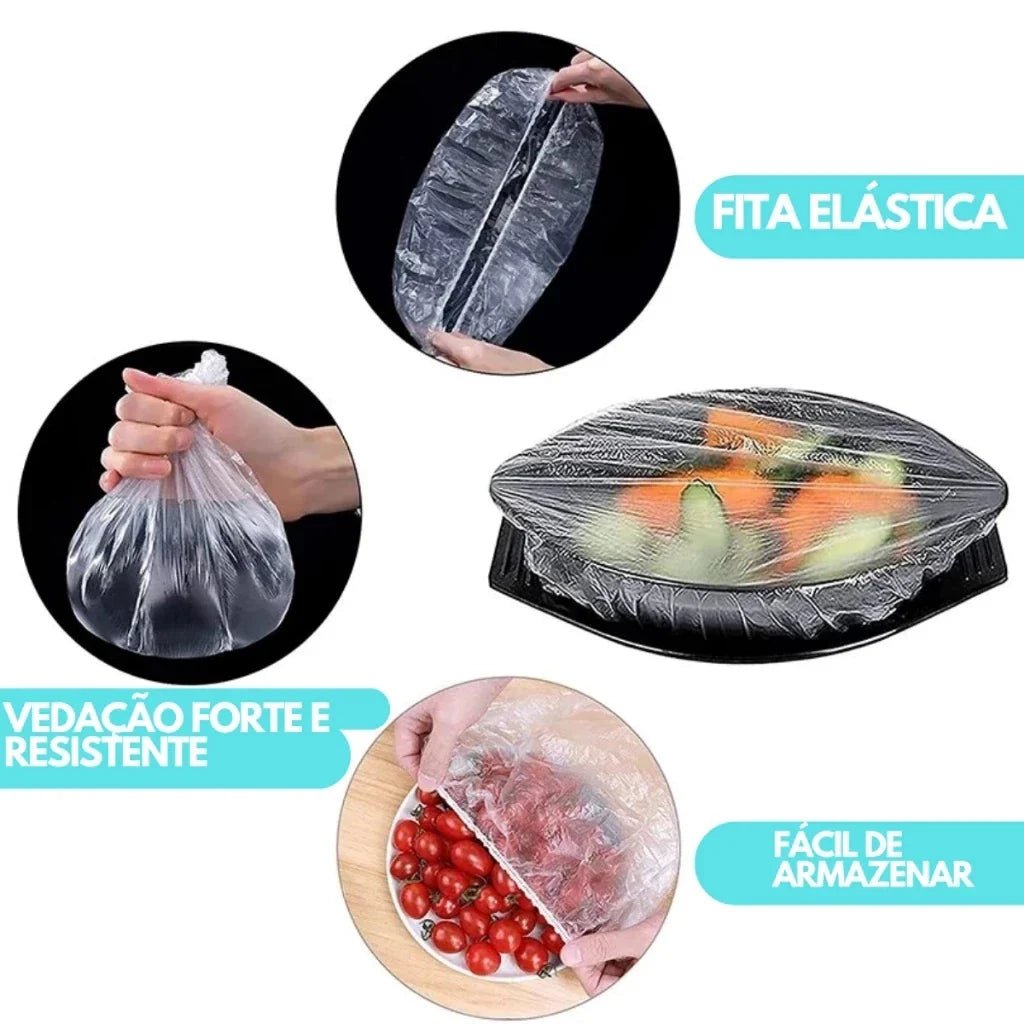 KIT COM 300 Unidades de Tampa De Plástico descartável para alimento - AvexaKIT COM 300 Unidades de Tampa De Plástico descartável para alimentoAvexa