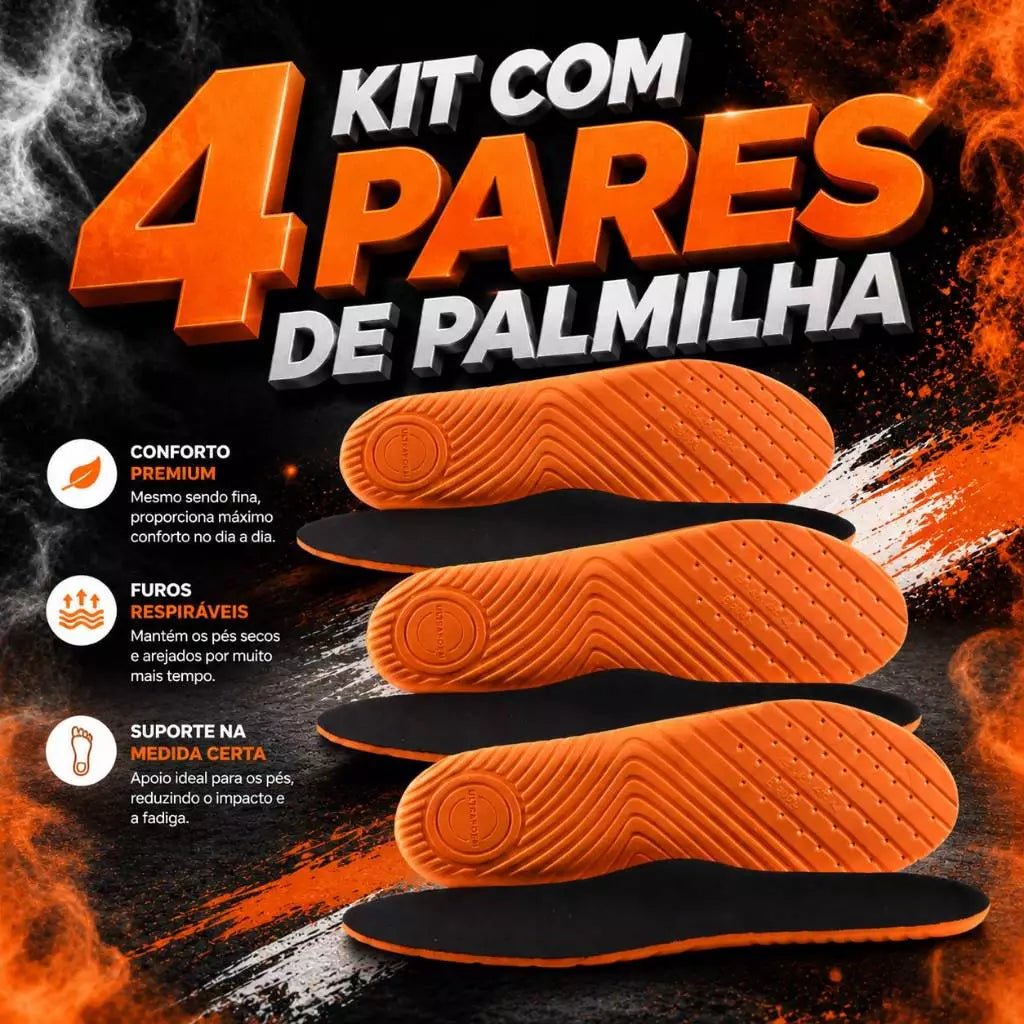 Kit com 4 Palmilha de Gel P.u Confortável Macia Ideal Para Quem Trabalha em Pé Durante Muitas Horas - AvexaKit com 4 Palmilha de Gel P.u Confortável Macia Ideal Para Quem Trabalha em Pé Durante Muitas HorasKit com 2 Pares de Palmilha Anatômica em GelAvexa