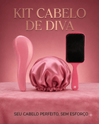 Kit Diva 3 em 1 | Escova Mágica + Touca de Cetim + Raquete Flex | Cabelos Sem Frizz + Brinde - AvexaKit Diva 3 em 1 | Escova Mágica + Touca de Cetim + Raquete Flex | Cabelos Sem Frizz + BrindeAvexa