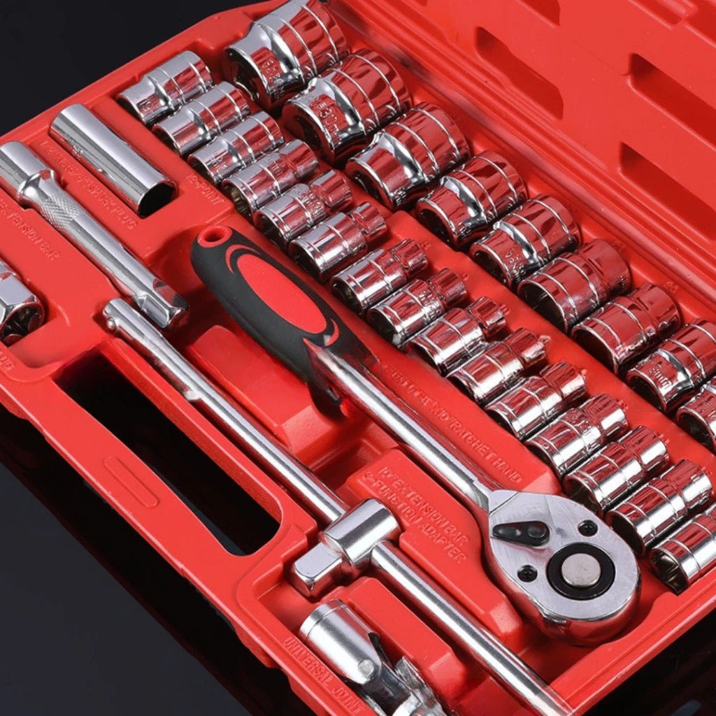 Kit Ferramentas Completo de 46 Peças de Aço com Maleta - AvexaKit Ferramentas Completo de 46 Peças de Aço com MaletaKit Ferramentas Completo de 46 Peças de Aço com MaletaAvexa