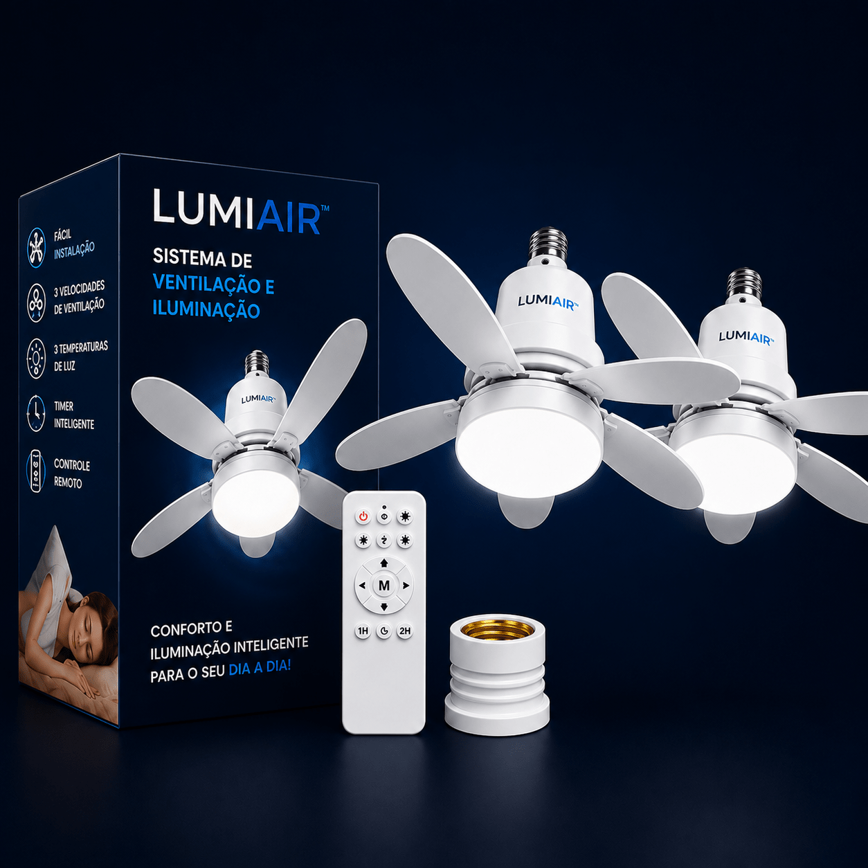 LumiAir™ Ventilador Inteligente de Teto com Led - AvexaLumiAir™ Ventilador Inteligente de Teto com Ledventilador de teto com ledAvexa