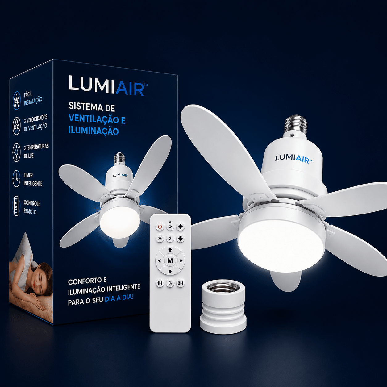 LumiAir™ Ventilador Inteligente de Teto com Led - AvexaLumiAir™ Ventilador Inteligente de Teto com Ledventilador de teto com ledAvexa