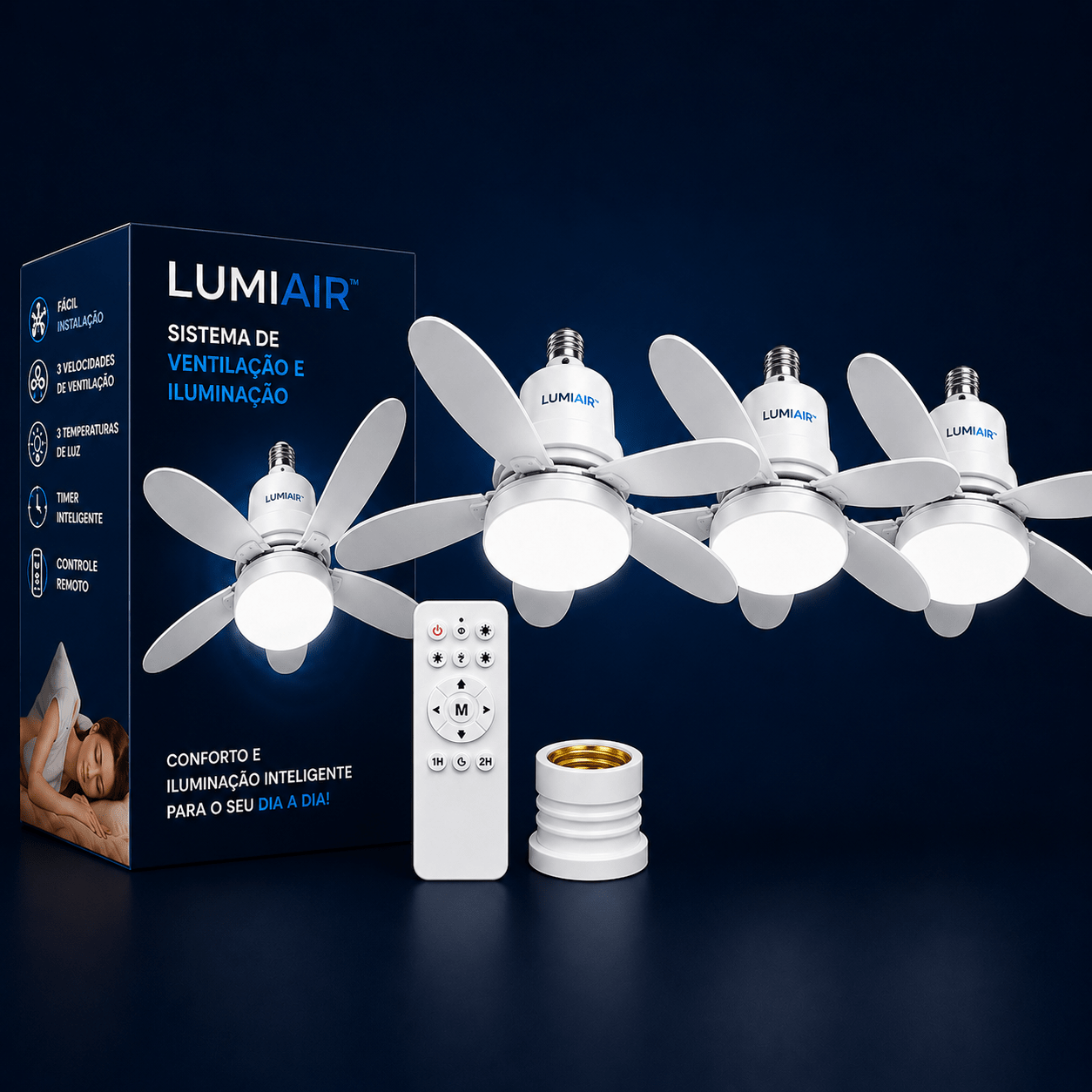 LumiAir™ Ventilador Inteligente de Teto com Led - AvexaLumiAir™ Ventilador Inteligente de Teto com Ledventilador de teto com ledAvexa