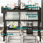 MultiFlex - Escorredor De Louça Suspenso Para Bancada de Cozinha - Entrega Grátis - AvexaMultiFlex - Escorredor De Louça Suspenso Para Bancada de Cozinha - Entrega GrátisAvexa