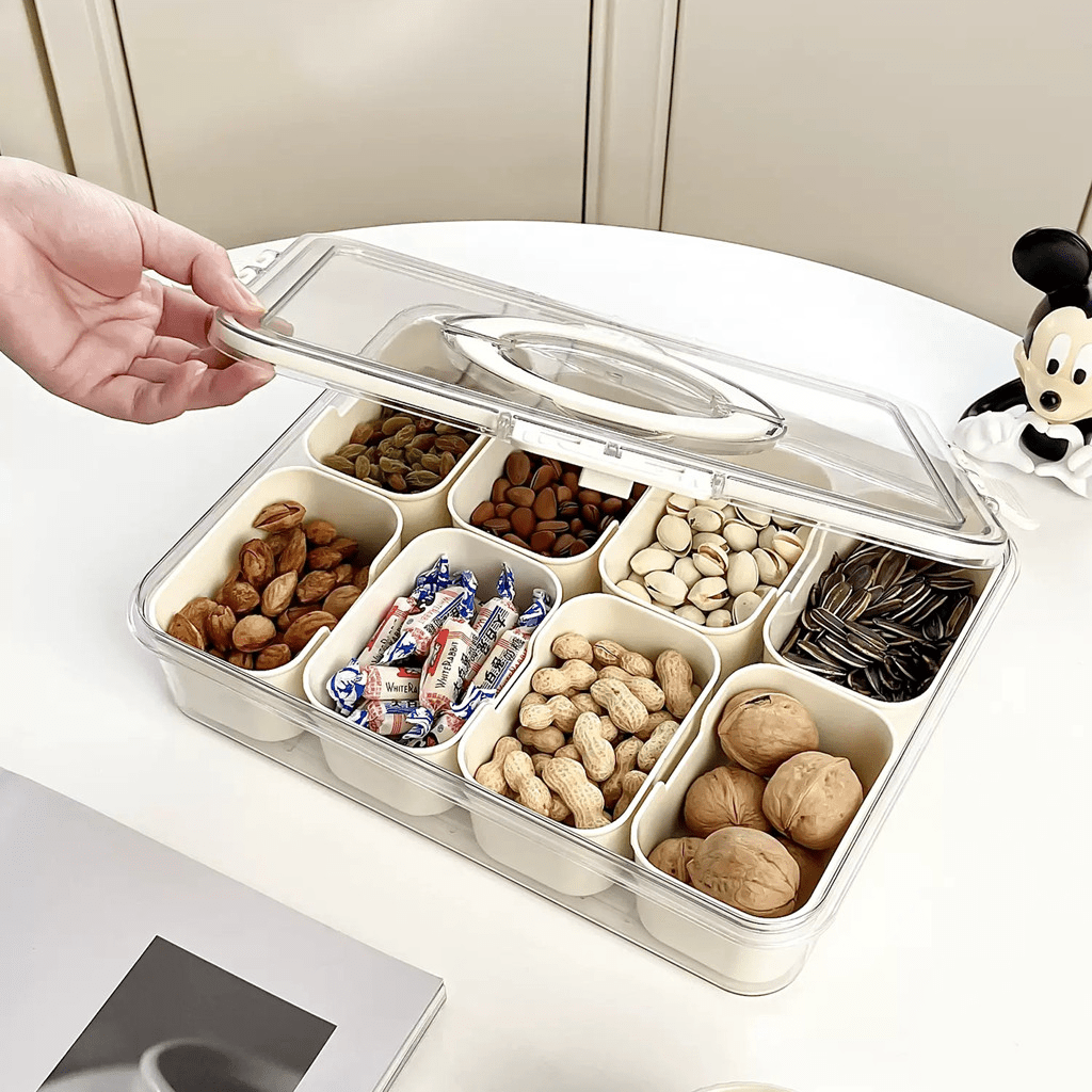 Organizador de Alimentos 8 Divisórias - Compre 1 Leve 2 - Frutas, Legumes e Petiscos - AvexaOrganizador de Alimentos 8 Divisórias - Compre 1 Leve 2 - Frutas, Legumes e PetiscosAvexa