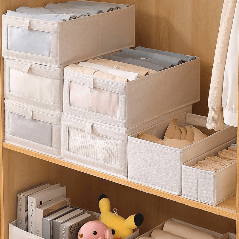 Organizador De Guarda-Roupa de Tecido Dobrável e Resistente Para Roupas - AvexaOrganizador De Guarda-Roupa de Tecido Dobrável e Resistente Para RoupasAvexa