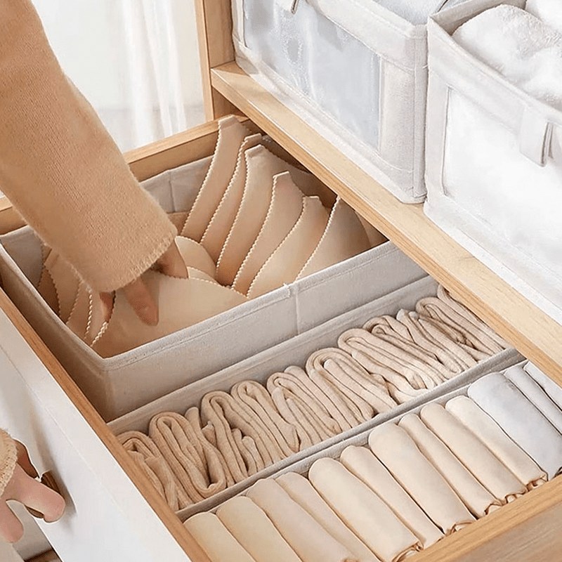 Organizador De Guarda-Roupa de Tecido Dobrável e Resistente Para Roupas - AvexaOrganizador De Guarda-Roupa de Tecido Dobrável e Resistente Para RoupasAvexa