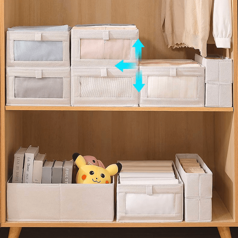 Organizador De Guarda-Roupa de Tecido Dobrável e Resistente Para Roupas - AvexaOrganizador De Guarda-Roupa de Tecido Dobrável e Resistente Para RoupasAvexa