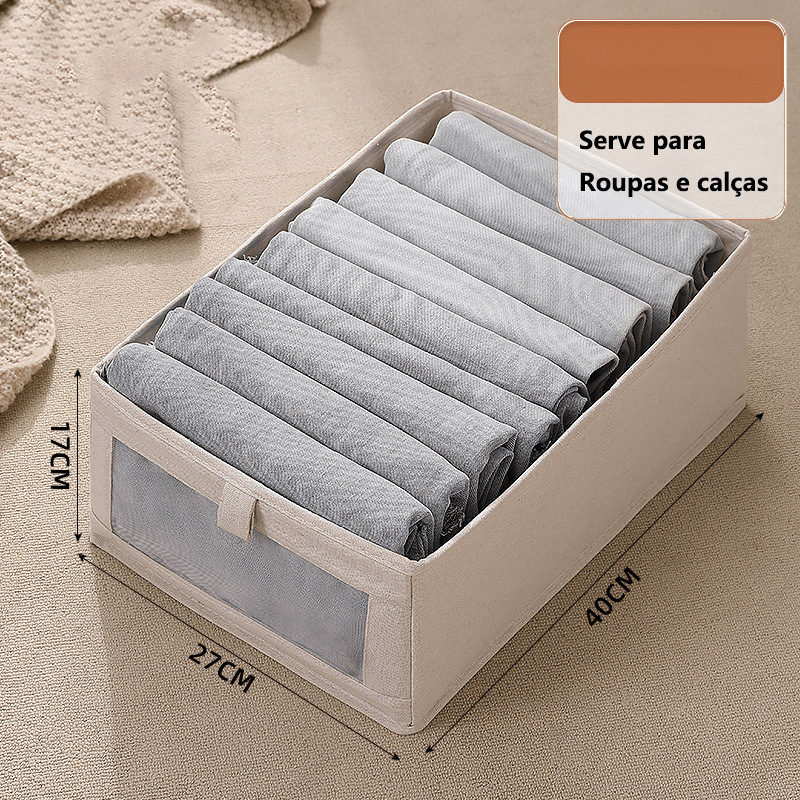 Organizador De Guarda-Roupa de Tecido Dobrável e Resistente Para Roupas - AvexaOrganizador De Guarda-Roupa de Tecido Dobrável e Resistente Para RoupasAvexa