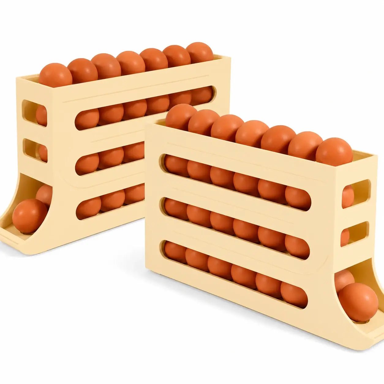 Organizador de Ovos EggSmart com Deslizamento Automático - AvexaOrganizador de Ovos EggSmart com Deslizamento AutomáticoSuporte Deslizante de Ovos AutomáticoAvexa