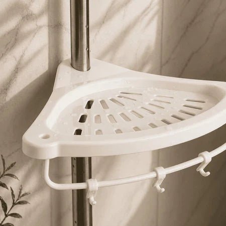 PratFix - Organizador de Canto Para Banheiro com 4 Prateleiras Ajustáveis de Fácil Instalação Sem Furos - Entrega Grátis - AvexaPratFix - Organizador de Canto Para Banheiro com 4 Prateleiras Ajustáveis de Fácil Instalação Sem Furos - Entrega GrátisAvexa