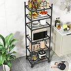 PratLine - Estante Organizadora Metálica Com 6 Prateleiras de Cozinha - Entrega Grátis - AvexaPratLine - Estante Organizadora Metálica Com 6 Prateleiras de Cozinha - Entrega GrátisAvexa