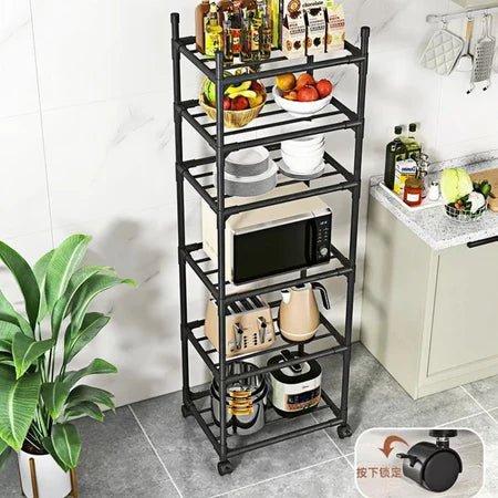 PratLine - Estante Organizadora Metálica Com 6 Prateleiras de Cozinha - Entrega Grátis - AvexaPratLine - Estante Organizadora Metálica Com 6 Prateleiras de Cozinha - Entrega GrátisAvexa