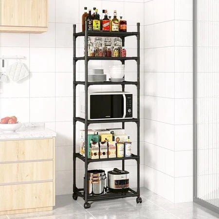 PratLine - Estante Organizadora Metálica Com 6 Prateleiras de Cozinha - Entrega Grátis - AvexaPratLine - Estante Organizadora Metálica Com 6 Prateleiras de Cozinha - Entrega GrátisAvexa