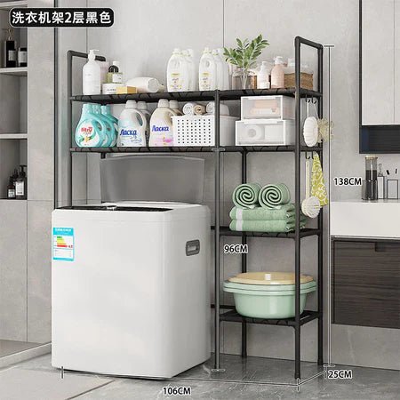 PratPlus - Suporte de Prateleiras para Máquina de Lavar com Rodízios e Base Antiderrapante - Entrega Grátis Reforçada - AvexaPratPlus - Suporte de Prateleiras para Máquina de Lavar com Rodízios e Base Antiderrapante - Entrega Grátis ReforçadaAvexa
