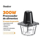 Processador Gaabor - Triturador e Processador de Carne e Legumes 2L Com 4 Lâminas de Aço e Tigela de Vidro - Entrega grátiso - AvexaProcessador Gaabor - Triturador e Processador de Carne e Legumes 2L Com 4 Lâminas de Aço e Tigela de Vidro - Entrega grátisoAvexa