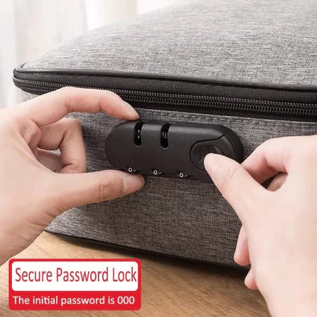 ProtectBag - Bolsa Organizador De Documentos Com Vários Compartimentos e Trava de Segurança - Entrega Grátis - AvexaProtectBag - Bolsa Organizador De Documentos Com Vários Compartimentos e Trava de Segurança - Entrega GrátisAvexa