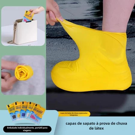 Protetor de calçado para chuva unissex: antiderrapante, à prova d'água, reutilizável, espesso, de alta elasticidade - AvexaProtetor de calçado para chuva unissex: antiderrapante, à prova d'água, reutilizável, espesso, de alta elasticidadeAvexa