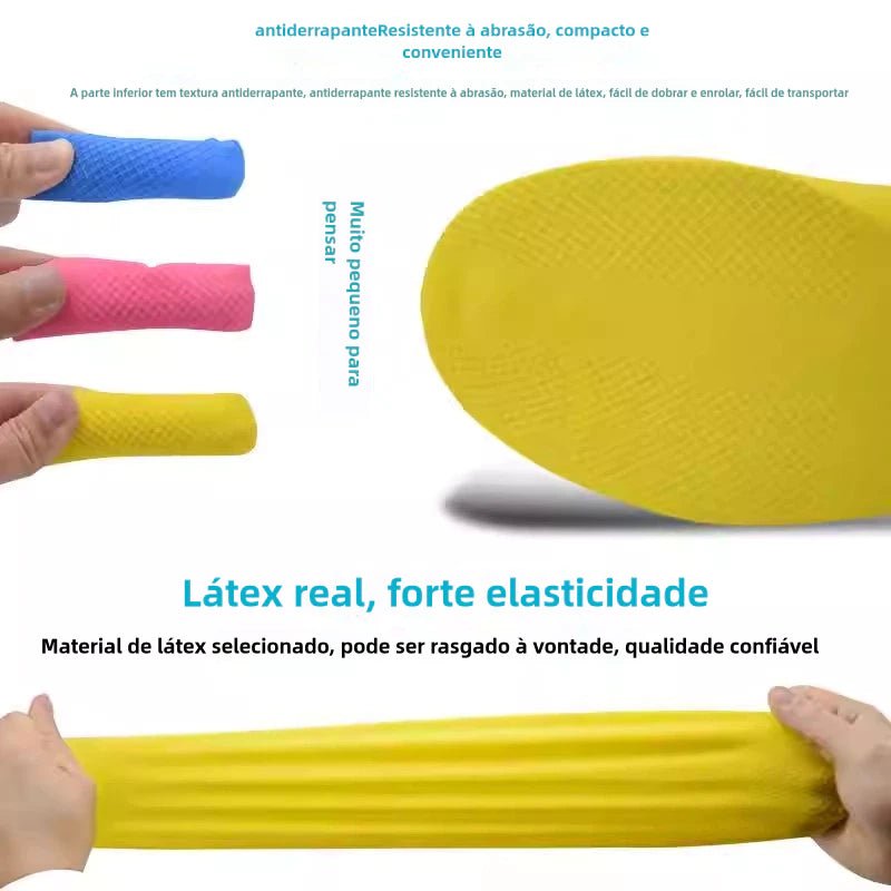 Protetor de calçado para chuva unissex: antiderrapante, à prova d'água, reutilizável, espesso, de alta elasticidade - AvexaProtetor de calçado para chuva unissex: antiderrapante, à prova d'água, reutilizável, espesso, de alta elasticidadeAvexa