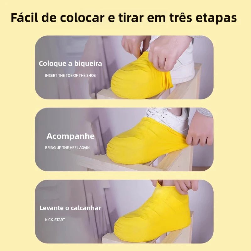 Protetor de calçado para chuva unissex: antiderrapante, à prova d'água, reutilizável, espesso, de alta elasticidade - AvexaProtetor de calçado para chuva unissex: antiderrapante, à prova d'água, reutilizável, espesso, de alta elasticidadeAvexa