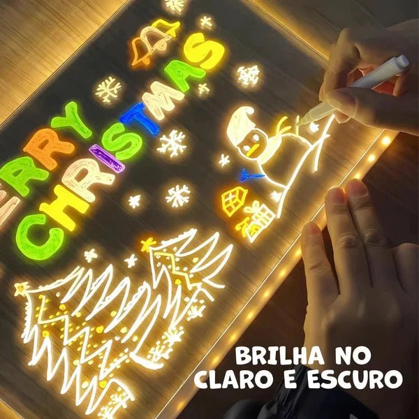 Quadro Mágico para Desenhar com Luz LED Infantil LuzPad - AvexaQuadro Mágico para Desenhar com Luz LED Infantil LuzPadQuadro MágicoAvexa