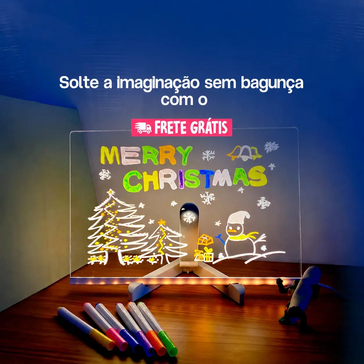 Quadro Mágico para Desenhar com Luz LED Infantil LuzPad - AvexaQuadro Mágico para Desenhar com Luz LED Infantil LuzPadQuadro MágicoAvexa