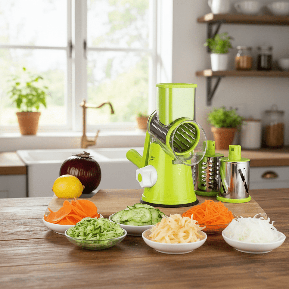 Ralador Giratório 3 em 1 Rale e Fatie Sem Esforço na Cozinha - FRETE GRÁTIS HOJE - AvexaRalador Giratório 3 em 1 Rale e Fatie Sem Esforço na Cozinha - FRETE GRÁTIS HOJERalador Giratório 3 em 1Avexa