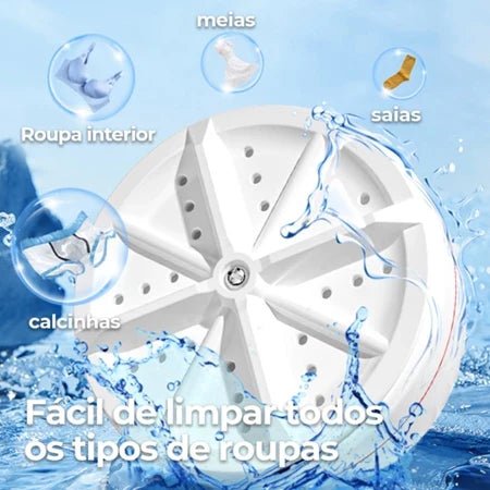 SplashClean - Mini Máquina de Lavar Roupas Panos Toalhas no Balde Portátil e Recarregável - Entrega Grátis - AvexaSplashClean - Mini Máquina de Lavar Roupas Panos Toalhas no Balde Portátil e Recarregável - Entrega GrátisAvexa